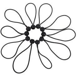FUIENKO Accessoires De Tente De Randonnée, Corde élastique, Boule, Corde élastique, Corde élastique, Bache D'arrimage, Sangle De Camping Noire, 10 Pièces/ensemble -Tente de réception Soldes 65521117 3