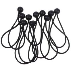 FUIENKO Accessoires De Tente De Randonnée, Corde élastique, Boule, Corde élastique, Corde élastique, Bache D'arrimage, Sangle De Camping Noire, 10 Pièces/ensemble -Tente de réception Soldes 65521117 4