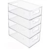 HELLO KITTY BAIN Bacs De Rangement Empilables Pour Réfrigérateur, Lot De 2 Bacs Transparents Pour Organisateur De Cuisine Pour Garde-manger