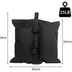 UISEBRT Lot De 4 Sacs De Poids Gazebo - Sacs De Sable Gazebo 600D Très Résistants, Sac De Pieds Lestés Avec Double Couture, 25LB Porteur Par Sac De Sable, Pour Gazebo Tente Auvent Ou Parasol 8 UISEBRT Lot De 4 Sacs De Poids Gazebo - Sacs De Sable Gazebo 600D Très Résistants, Sac De Pieds Lestés Avec Double Couture, 25LB Porteur Par Sac De Sable, Pour Gazebo Tente Auvent Ou Parasol -Tente de réception Soldes 65671675 2