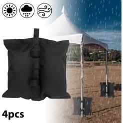 UISEBRT Lot De 4 Sacs De Poids Gazebo - Sacs De Sable Gazebo 600D Très Résistants, Sac De Pieds Lestés Avec Double Couture, 25LB Porteur Par Sac De Sable, Pour Gazebo Tente Auvent Ou Parasol 10 UISEBRT Lot De 4 Sacs De Poids Gazebo - Sacs De Sable Gazebo 600D Très Résistants, Sac De Pieds Lestés Avec Double Couture, 25LB Porteur Par Sac De Sable, Pour Gazebo Tente Auvent Ou Parasol -Tente de réception Soldes 65671675 4