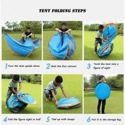 YIDOMDE Tente Instantanée,Dôme Tente Étanche, 2-3 Personnes Tente De Plage Pop Up, Tente De Camping Anti-UV Étanche Pour La Famille Pour La Randonnée Familiale Et Outdoor -Tente de réception Soldes 65745056 3