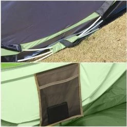 YIDOMDE Pop Up Tente Tentes Instantanées Pour Camping 4 Personnes Secondes Pop Up Ouverture Rapide Camping Randonnée Tente Aavec Sac De Transport Facile à Installer, Vert -Tente de réception Soldes 65745067 4