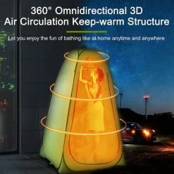 YIDOMDE Tente De Plage, Pop Up Tente Avec Fermeture à Glissière Porte, Tente Anti UV50+ Automatique Instant Portable Tente Pour 2-4 Personnes, Tente De Camping Pour Famille, Randonnée, Pêche, Jaune -Tente de réception Soldes 65745337 3