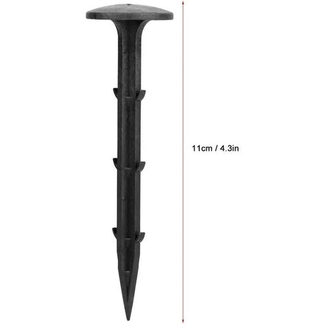 EINEMGELD Pack De 50 Piquets De Tente Piquets Clous Sols Durs En Plastique Pour Sardines Tente Camping Randonnée Ou Pique-Nique Bâche Utilisée En Couvre Sol Jardin 4 EINEMGELD Pack De 50 Piquets De Tente Piquets Clous Sols Durs En Plastique Pour Sardines Tente Camping Randonnée Ou Pique-Nique Bâche Utilisée En Couvre Sol Jardin – Image 2