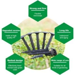 EINEMGELD Pack De 50 Piquets De Tente Piquets Clous Sols Durs En Plastique Pour Sardines Tente Camping Randonnée Ou Pique-Nique Bâche Utilisée En Couvre Sol Jardin 11 EINEMGELD Pack De 50 Piquets De Tente Piquets Clous Sols Durs En Plastique Pour Sardines Tente Camping Randonnée Ou Pique-Nique Bâche Utilisée En Couvre Sol Jardin -Tente de réception Soldes 65758670 5