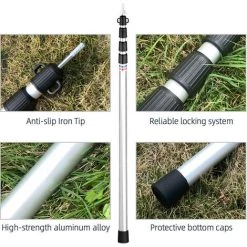 ASUPERMALL Poteaux De Bâche Télescopiques Poteaux De Tente De Camping Réglables Poteaux De Tente Portables Légers En Aluminium De Remplacement Pour Auvents Auvent Abri Anti-pluie, Rouge, 1 Pôle 9 ASUPERMALL Poteaux De Bâche Télescopiques Poteaux De Tente De Camping Réglables Poteaux De Tente Portables Légers En Aluminium De Remplacement Pour Auvents Auvent Abri Anti-pluie, Rouge, 1 Pôle -Tente de réception Soldes 65918510 3