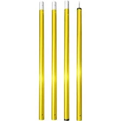 ASUPERMALL Poteaux De Bâche Pliables Poteaux De Tente De Camping Réglables Pour Auvents De Bâche Auvent Abri Anti-pluie, Or