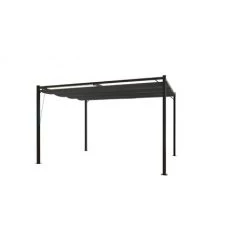 CONCEPT-USINE Tonnelle Autoportante 3x4m Avec Toile En Polyester Gris TUSA - Gris