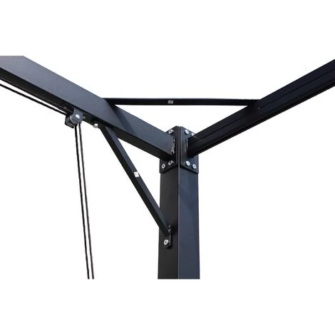 CONCEPT-USINE Tonnelle Autoportante 3x4m Avec Toile En Polyester Gris TUSA - Gris 7 CONCEPT-USINE Tonnelle Autoportante 3x4m Avec Toile En Polyester Gris TUSA - Gris - Image 5