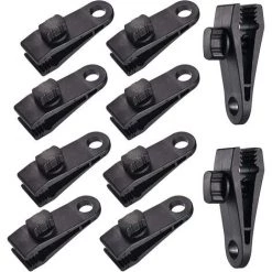 DONTODENT 10 Ensembles Clip De Bâche Pince De Tente Bâche Auvents Clip, Pince De Bâche, Pince De Tente, Pour Tente De Voiture, Bâche, Auvents, Camping