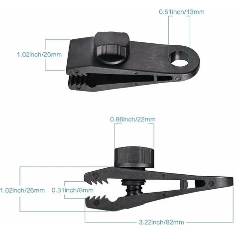 DONTODENT 10 Ensembles Clip De Bâche Pince De Tente Bâche Auvents Clip, Pince De Bâche, Pince De Tente, Pour Tente De Voiture, Bâche, Auvents, Camping 4 DONTODENT 10 Ensembles Clip De Bâche Pince De Tente Bâche Auvents Clip, Pince De Bâche, Pince De Tente, Pour Tente De Voiture, Bâche, Auvents, Camping - Image 2