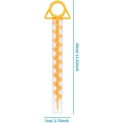 OSQI Piquets De Tente Spirale Sardine Tente Tent Peg Tente En Spirale Durable Piquet De Tente En Plastique Piquets De Tente 30 Cm Pour Tentes, Trampolines, Animaux De Compagnie, Avec Tube, 4 Pièces 8 OSQI Piquets De Tente Spirale Sardine Tente Tent Peg Tente En Spirale Durable Piquet De Tente En Plastique Piquets De Tente 30 Cm Pour Tentes, Trampolines, Animaux De Compagnie, Avec Tube, 4 Pièces -Tente de réception Soldes 65989304 2