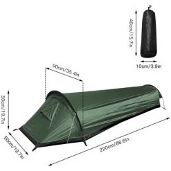 TANCYCO Tente De Randonnée Camping En Plein Air Tente De Sac De Couchage Tente Légère Pour Personne Seule -Tente de réception Soldes 66083871 3
