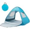 COSTWAY Tente De Camping Pop-up Pliable 2-4 Personnes Avec Sac De Transport, Piquets, Sacs De Sable, Cordes à Vent En Tissu De Polyester Pour Plage, Pique-Nique -Tente de réception Soldes 66089415 1