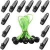 YIDOMDE 24 Pcs Clip De Tente Bâche Avec 12x Pince Pour Bache Et 12x Tendeur Corde Elastique, Pince A Oeillet Pour Bache Camping Accessoires Pour Tentes, Bache Piscine, Bâches, Auvents, Gazebos Tente,C