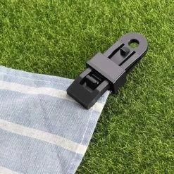 MèREÉTERNEL 6 Pièces Clip Tente, Pince Bâche, Auvents Clip, Coupe-Vent Polyvalent Avec Mousqueton Clip De Bâche Tente Pour Le Camping En Plein Air, La Randonnée, Les Accessoires De Voyage (Noir) Ternel -Tente de réception Soldes 66171742 5