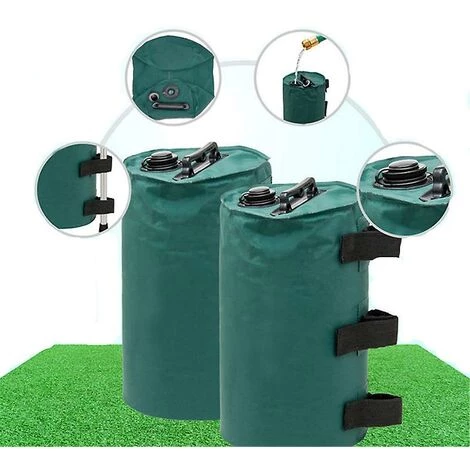 BF Tente Extérieure Sac De Sable à Eau Fixe Poids D'eau D'auvent étanche Sac/poids De Jambe Pour Tente D'auvent Vert 5 BF Tente Extérieure Sac De Sable à Eau Fixe Poids D'eau D'auvent étanche Sac/poids De Jambe Pour Tente D'auvent Vert - Image 3