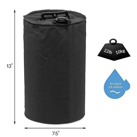 BF Tente Extérieure Sac De Sable à Eau Fixe Poids D'eau D'auvent étanche Sac/poids De Jambe Pour Tente D'auvent Noir 7 BF Tente Extérieure Sac De Sable à Eau Fixe Poids D'eau D'auvent étanche Sac/poids De Jambe Pour Tente D'auvent Noir - Image 5