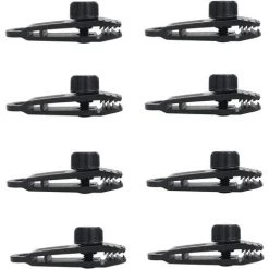 8 Pcs Bâche Clips Verrouillage Grip Crocodile Bouche Clip Tente Accessoires Auvent Pince Pour Tentes, Bâche, Couverture De Bateau, Couverture De Piscine, Couverture De Voiture Noir 8.5x2.6x2.8cm——Adélala