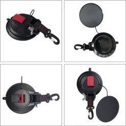 Lot De 2 Ventouses D'ancrage Solides Pour Voiture Avec Crochet De Fixation Pour Auvent Latéral De Voiture, Bateau, Camping, Bâche, Tentes, Bagages, Bâches -Adélala -Tente de réception Soldes 66385035 3