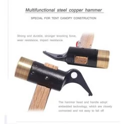 Marteau Multifonction En Acier Pour Tente De Camping Avec Piquet De Tente (30*11cm, Diamètre 30MM)——Adélala -Tente de réception Soldes 66385605 4