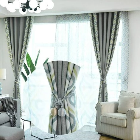 Lot De 2 Embrasses De Rideaux-Embrasse Rideau Tressage Rideaux Boucle Attaches Pour Rideaux-Boucles Pour Rideaux-Accessoires Pour Rideaux Et Stores- Beige + Gris -Adélala 6 Lot De 2 Embrasses De Rideaux-Embrasse Rideau Tressage Rideaux Boucle Attaches Pour Rideaux-Boucles Pour Rideaux-Accessoires Pour Rideaux Et Stores- Beige + Gris -Adélala - Image 4