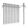 12x Piquets De Tente En Acier - Piquets Longs Et Robustes Pour Le Camping Et L'extérieur - Piquet De Tente (argent, 20cm)——Adélala -Tente de réception Soldes 66386385 1