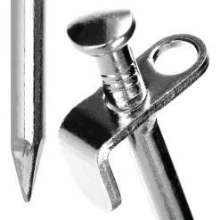 12x Piquets De Tente En Acier - Piquets Longs Et Robustes Pour Le Camping Et L'extérieur - Piquet De Tente (argent, 20cm)——Adélala -Tente de réception Soldes 66386385 4