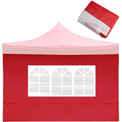 TANCYCO 1pcs Paroi Latérale Pour Auvent Pop-up Auvent Antipluie Paroi Latérale Auvent Pare-Soleil Abri Paroi Latérale (Rouge, Fenêtre, 3m) 3 TANCYCO 1pcs Paroi Latérale Pour Auvent Pop-up Auvent Antipluie Paroi Latérale Auvent Pare-Soleil Abri Paroi Latérale (Rouge, Fenêtre, 3m)
