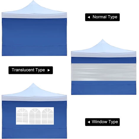 TANCYCO 1pcs Paroi Latérale Pour Auvent Pop-up Auvent Antipluie Paroi Latérale Auvent Pare-Soleil Abri Paroi Latérale (Rouge, Fenêtre, 3m) 4 TANCYCO 1pcs Paroi Latérale Pour Auvent Pop-up Auvent Antipluie Paroi Latérale Auvent Pare-Soleil Abri Paroi Latérale (Rouge, Fenêtre, 3m) – Image 2