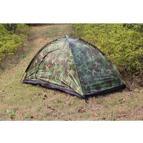 TANCYCO Tente Simple De Camping De Motif De Camouflage Faisant Un Sac à Dos Pour Camper Et Augmenter 4 TANCYCO Tente Simple De Camping De Motif De Camouflage Faisant Un Sac à Dos Pour Camper Et Augmenter - Image 2