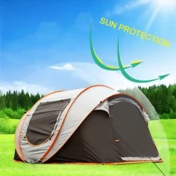 TANCYCO Tente De Configuration Instantanée Automatique Tente De Plage Pliable Pop Up Camping Tente De Randonnée Protection Contre Le Vent Et Le Soleil Tente Respirante (L) -Tente de réception Soldes 66391393 4