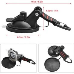 TANCYCO Lot De 4 Crochets De Fixation à Ventouse Pour Auvent De Voiture, Tente De Camping (noir Et Rouge) -Tente de réception Soldes 66391408 2