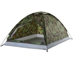 TANCYCO Tente De Camping Pour 2 Personnes Camouflage Portable Extérieur à Une Seule Couche (Camouflage-2 Personnes)