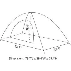 TANCYCO Tente De Camping Pour 2 Personnes Camouflage Portable Extérieur à Une Seule Couche (Camouflage-2 Personnes) -Tente de réception Soldes 66391448 3