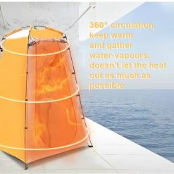 TANCYCO Tente De Camping En Plein Air Douche Portable Tentes De Bain Vestiaire Abri Anti-pluie Plage Toilette De Montagne (jaune Et Gris) 11 TANCYCO Tente De Camping En Plein Air Douche Portable Tentes De Bain Vestiaire Abri Anti-pluie Plage Toilette De Montagne (jaune Et Gris) -Tente de réception Soldes 66391452 5