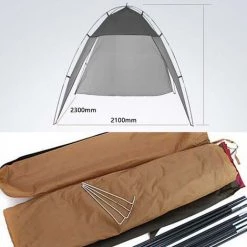 TANCYCO Auvent D'extérieur Léger Pour Tente De Camping Avec Sac De Transport Pour Camping, Pique-nique, Pêche, Barbecue, Fête Dans Le Jardin (bleu) 11 TANCYCO Auvent D'extérieur Léger Pour Tente De Camping Avec Sac De Transport Pour Camping, Pique-nique, Pêche, Barbecue, Fête Dans Le Jardin (bleu) -Tente de réception Soldes 66391464 5