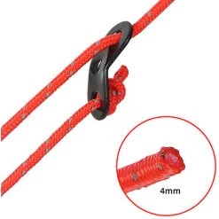 TANCYCO Lot De 4 Cordes De Tente Réfléchissantes De Camping 3,5 M X 4 Mm Cordes à Vent à Cordon Avec Boucle En Alliage D'aluminium Accessoires De Plein Air (vert) 10 TANCYCO Lot De 4 Cordes De Tente Réfléchissantes De Camping 3,5 M X 4 Mm Cordes à Vent à Cordon Avec Boucle En Alliage D'aluminium Accessoires De Plein Air (vert) -Tente de réception Soldes 66391491 4