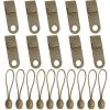 TANCYCO 10pcs Clips De Bâche Clips De Tente Heavy Duty Lock Grip Tent Clamp Vis à Pouce Bungee Cord Clips Pour Camping En Plein Air Bâches Auvents Caravane Auvents Bâches De Voiture Bâches De Piscine (Marron) -Tente de réception Soldes 66391499 1