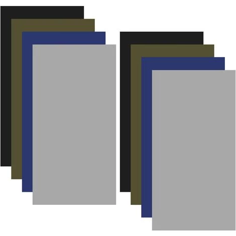 HEGUYEY 8 Pcs Patchs De Réparation Autocollant, 20 X 10cm Rustine Autocollante En Nylon, Kit Reparation Tente, Patch Auto-Adhésif Imperméables Pour Tente Doudoune Auvent, Noir, Gris, Bleu, Vert Armée 3 HEGUYEY 8 Pcs Patchs De Réparation Autocollant, 20 X 10cm Rustine Autocollante En Nylon, Kit Reparation Tente, Patch Auto-Adhésif Imperméables Pour Tente Doudoune Auvent, Noir, Gris, Bleu, Vert Armée