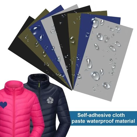 HEGUYEY 8 Pcs Patchs De Réparation Autocollant, 20 X 10cm Rustine Autocollante En Nylon, Kit Reparation Tente, Patch Auto-Adhésif Imperméables Pour Tente Doudoune Auvent, Noir, Gris, Bleu, Vert Armée 5 HEGUYEY 8 Pcs Patchs De Réparation Autocollant, 20 X 10cm Rustine Autocollante En Nylon, Kit Reparation Tente, Patch Auto-Adhésif Imperméables Pour Tente Doudoune Auvent, Noir, Gris, Bleu, Vert Armée - Image 3