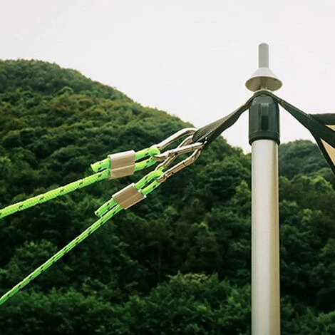 YIDOMDE 4m Cordes Réfléchissante Pour Tente,Cordes Pour Tente Réfléchissante,4 Mm Corde Ficelle Avec Poulie En Alliage De Zinc,Corde Tente Camping,Corde Camping Pour Camping Tente Bâche Randonnée Auvent,vert 4 YIDOMDE 4m Cordes Réfléchissante Pour Tente,Cordes Pour Tente Réfléchissante,4 Mm Corde Ficelle Avec Poulie En Alliage De Zinc,Corde Tente Camping,Corde Camping Pour Camping Tente Bâche Randonnée Auvent,vert - Image 2