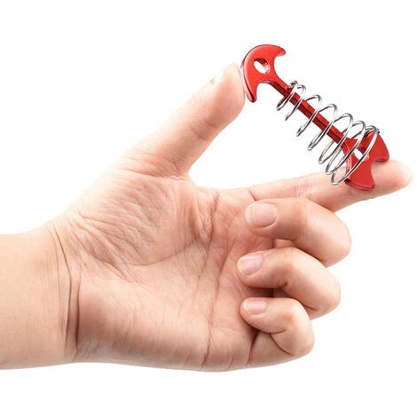 TANCYCO 10 Pièces En Alliage D'aluminium Tendeur De Corde De Tente Arête De Poisson Ressort Deckpeg Tente Auvent Ancre Pour Camping Pêche Randonnée 6 TANCYCO 10 Pièces En Alliage D'aluminium Tendeur De Corde De Tente Arête De Poisson Ressort Deckpeg Tente Auvent Ancre Pour Camping Pêche Randonnée – Image 4