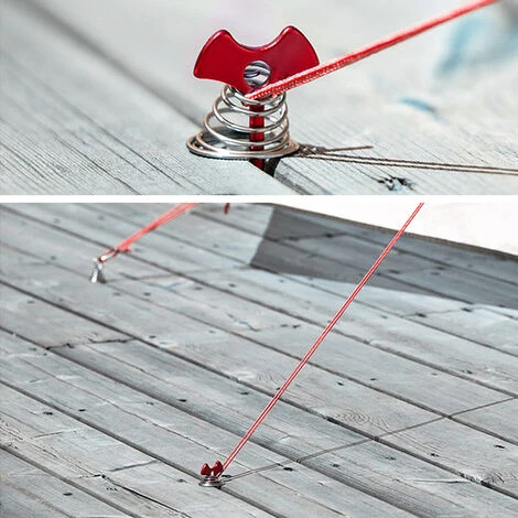 TANCYCO 10 Pièces En Alliage D'aluminium Tendeur De Corde De Tente Arête De Poisson Ressort Deckpeg Tente Auvent Ancre Pour Camping Pêche Randonnée 7 TANCYCO 10 Pièces En Alliage D'aluminium Tendeur De Corde De Tente Arête De Poisson Ressort Deckpeg Tente Auvent Ancre Pour Camping Pêche Randonnée – Image 5