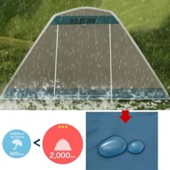 TANCYCO Tente Gonflable 2-3 Personnes Tente De Camping Pop-up Tente De Randonnée Extérieure Tente Moustiquaire Tente De Protection UV Tente Pare-soleil Auvent Pour La Maison Voyager Plage Cour Arrière Randonnée (Blanc) -Tente de réception Soldes 66645854 5