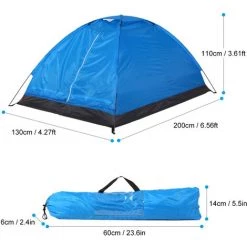 TANCYCO Tente De Camping Pour 2 Personnes Tente De Plage Portable Extérieure Monocouche (vert) 11 TANCYCO Tente De Camping Pour 2 Personnes Tente De Plage Portable Extérieure Monocouche (vert) -Tente de réception Soldes 66645858 5
