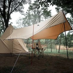 TANCYCO Tente D'extérieur Camping Lumière Rack Multifonctionnel Portable Pliant En Alliage D'aluminium Lampe Stand Camping Pêche Lumière Lampe Stand Amovible Lamp Pole Light Hanging Rack (Rouge) -Tente de réception Soldes 66645880 3