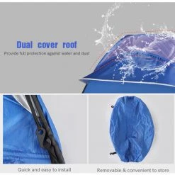 TANCYCO Tente De Camping En Plein Air Tente De Pêche Pop-up Tente De Protection UV Abri De Pluie Instantané Automatique Pour Camping En Plein Air Vélo Randonnée Plage Avec Sac De Transport (Camouflage, 150*150*190cm) -Tente de réception Soldes 66645889 2