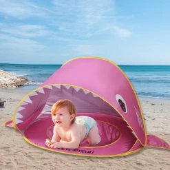 TANCYCO Tente Pop-up Pour Enfants Avec Piscine Tente De Jeu Amusante Pliante Tente De Terrain De Jeu Pour Enfants Tente Instantanée Automatique Pour Garçons Et Filles Tente De Plage Pour Bébé Pour Camping, Plage, Arrière-cour (rose) -Tente de réception Soldes 66645890 2